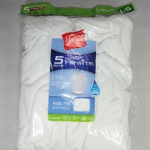 🆕 Hanes Boys' 5pk Crew T-Shirts